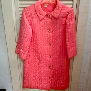 Gorgeous Vintage Plush Quilted Robe Saks Fifth Avenue
